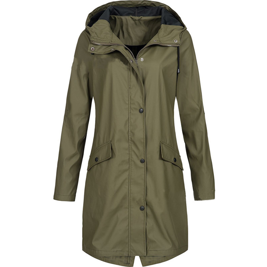 Lorraine - Waterproof Hooded Raincoat for Women Lightweight and Windproof