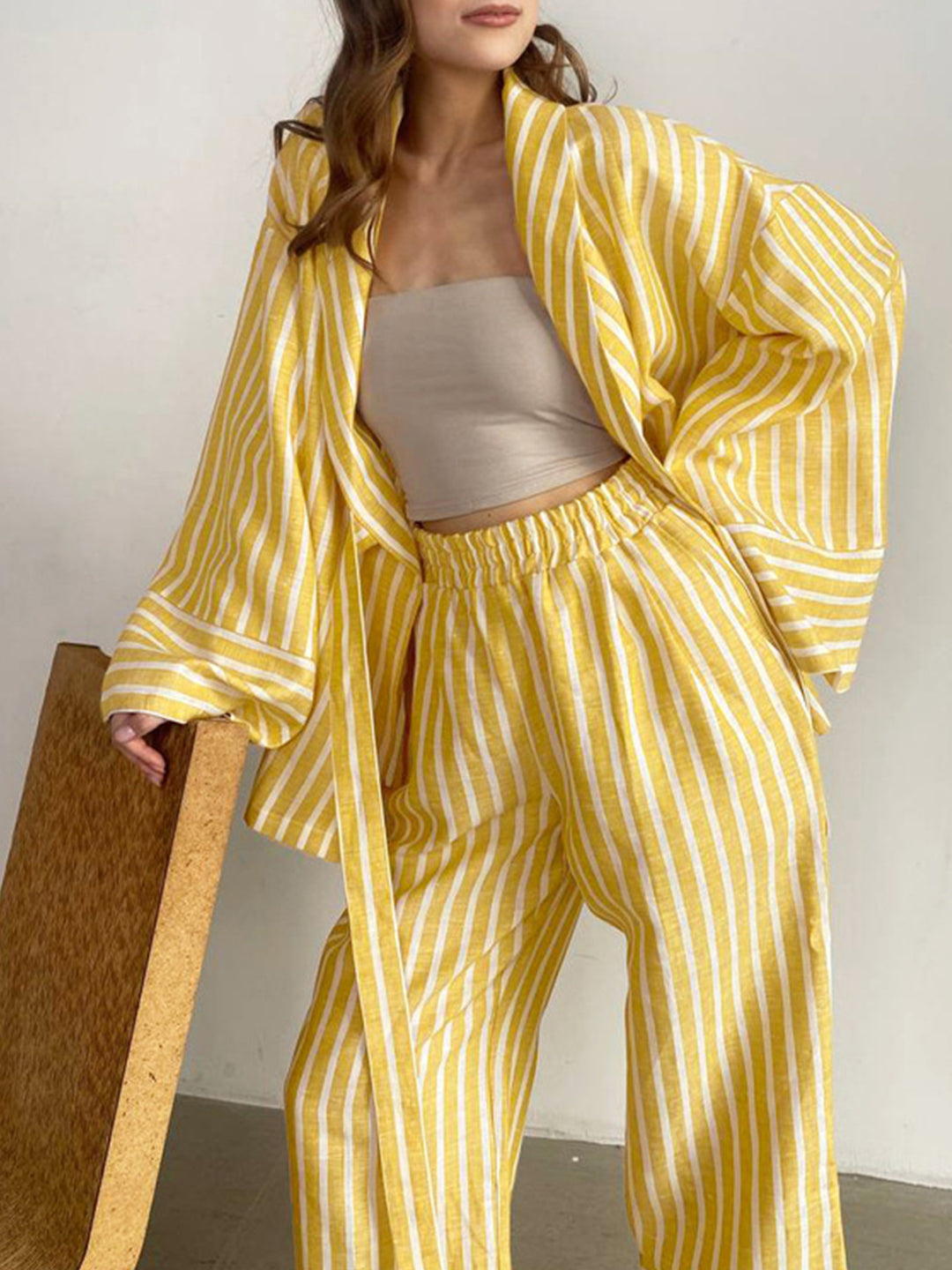 Daisy - Two-Piece Relaxed Shirt and Trousers Set