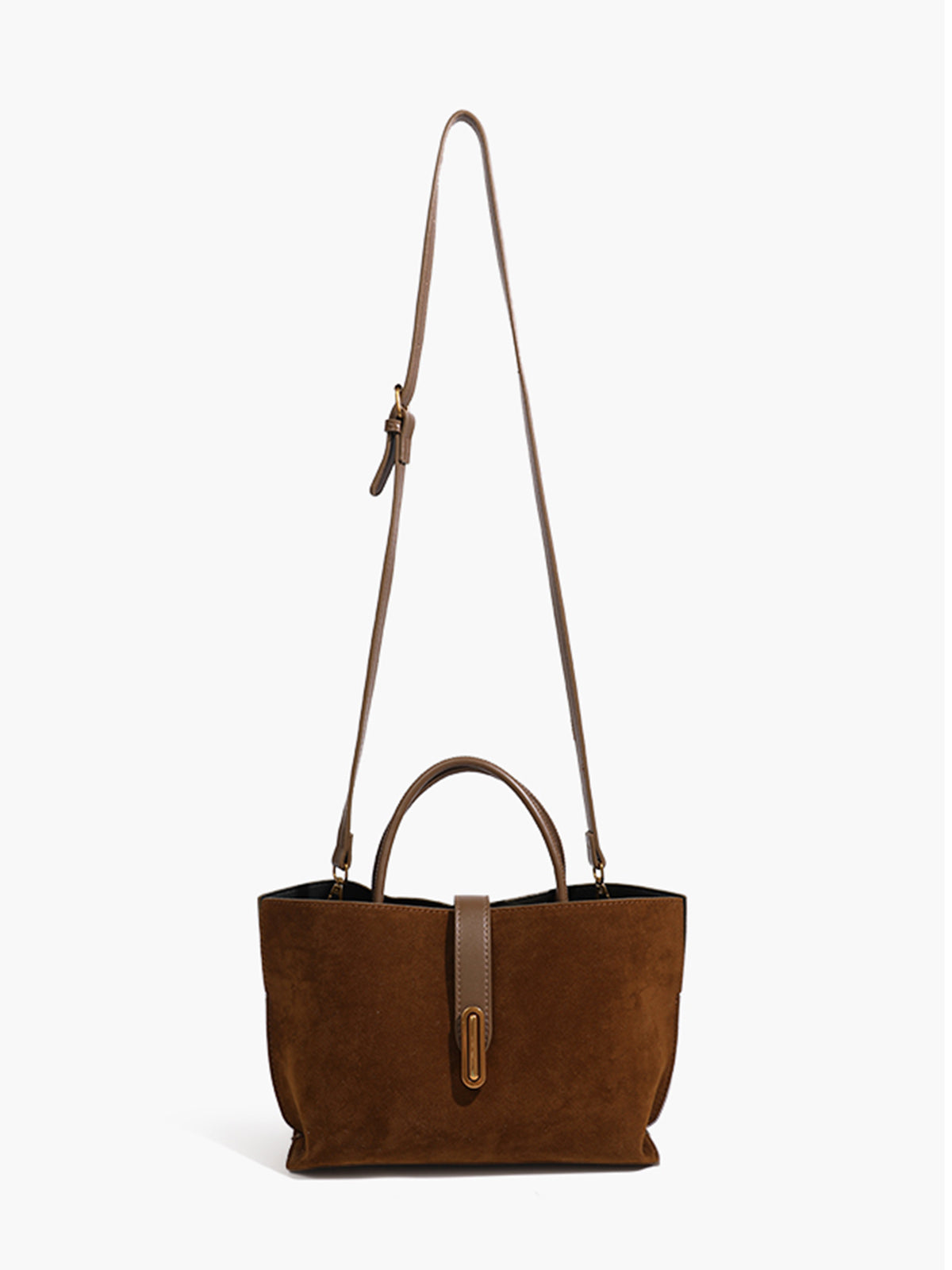 Jordan - Top Handle Suede Bag