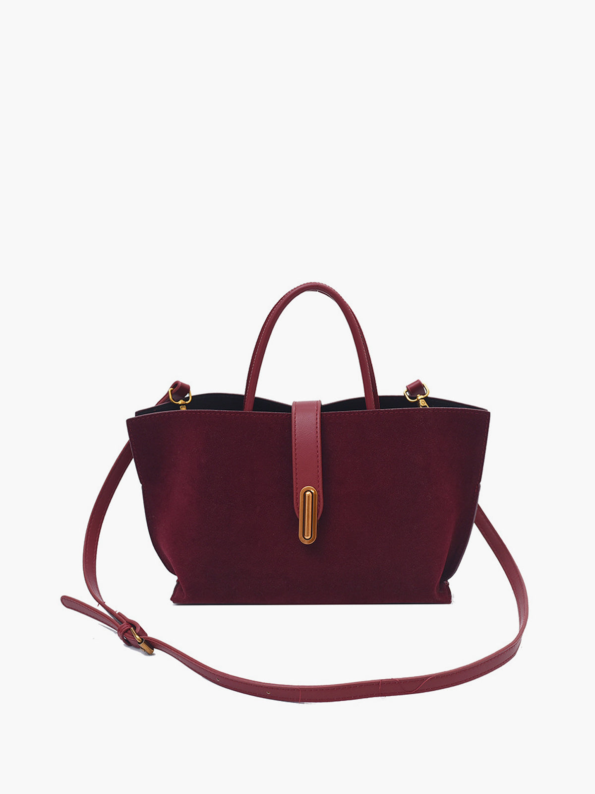 Jordan - Top Handle Suede Bag