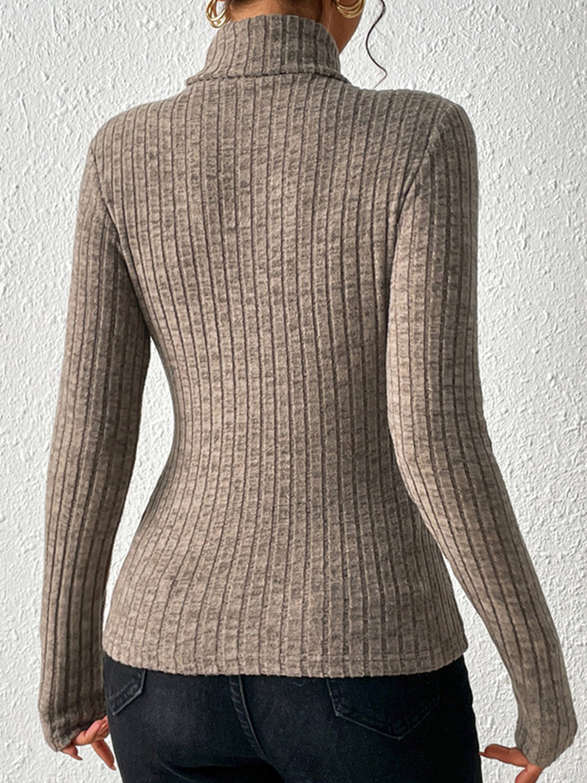 Zariah - Ribbed Turtleneck Sweater Cozy Chic and Flattering Fit