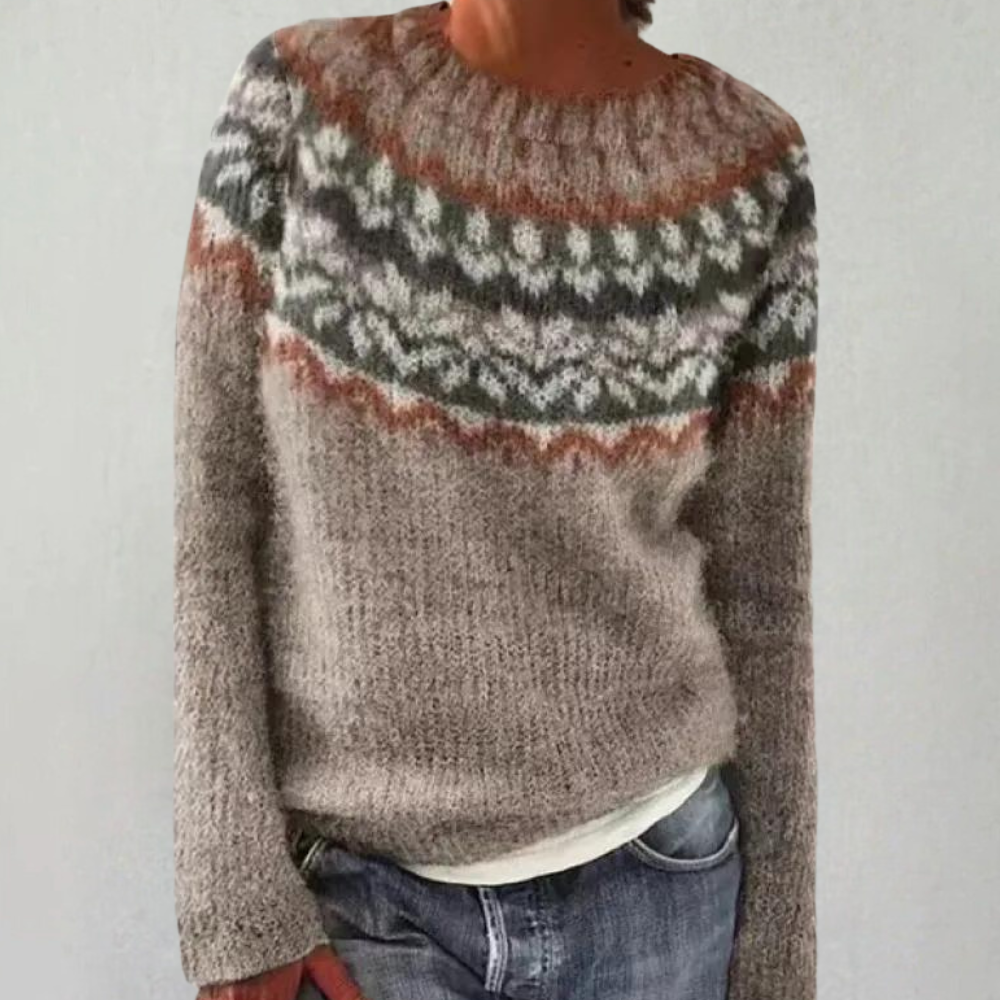 Everly - Fair Isle Knit Sweater Warm Stylish and Perfect for Winter