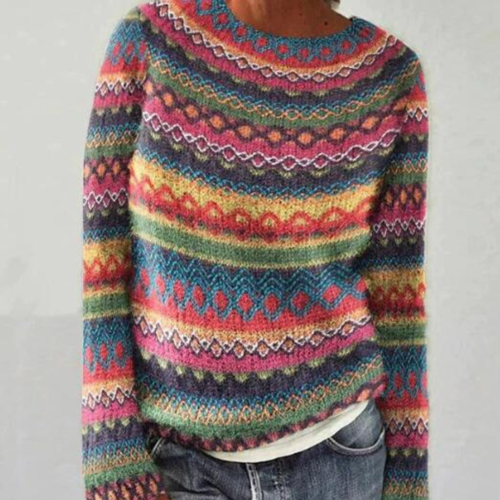 Everly - Fair Isle Knit Sweater Warm Stylish and Perfect for Winter