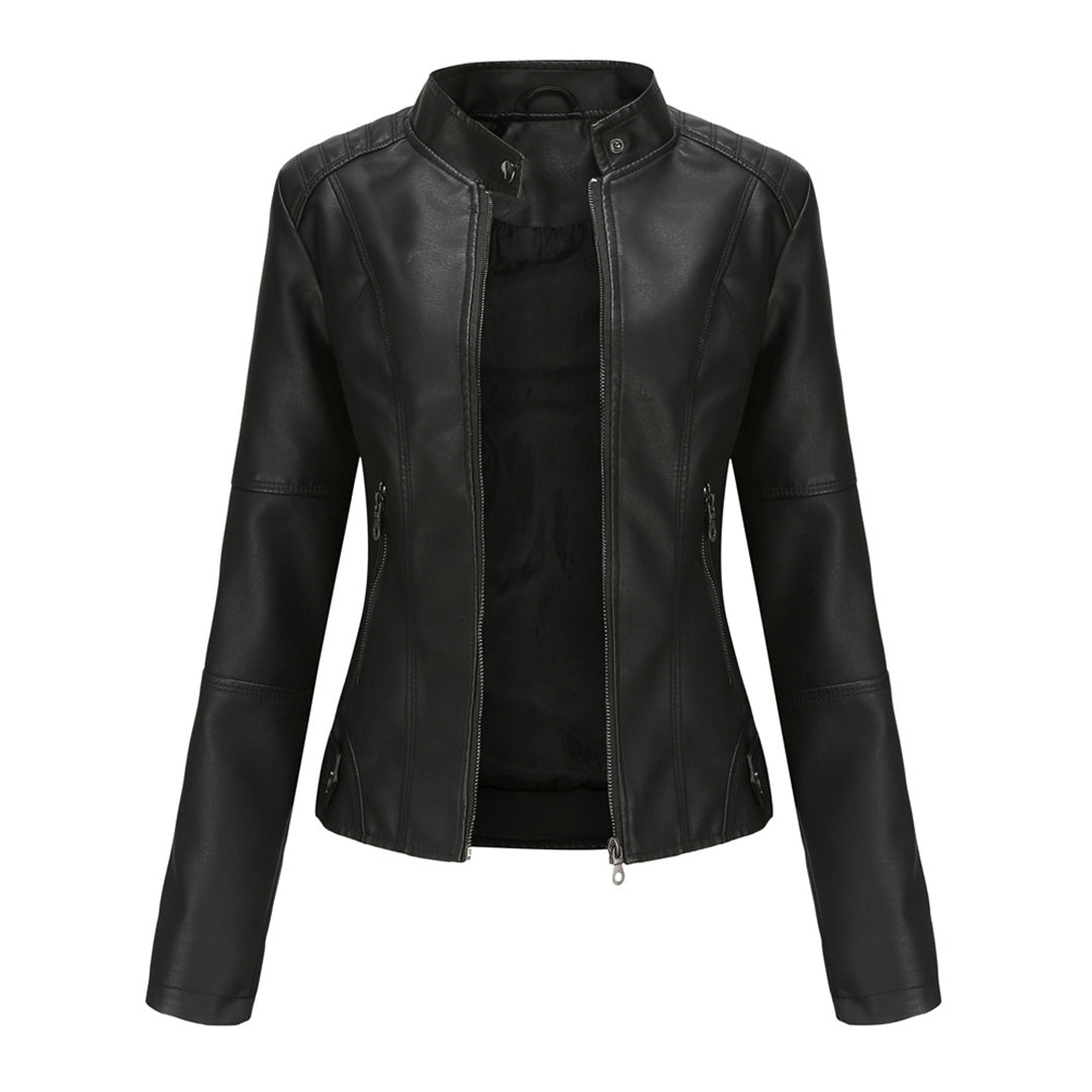 Audrey - Timeless Leather Jacket Classic Elegance with Lasting Style