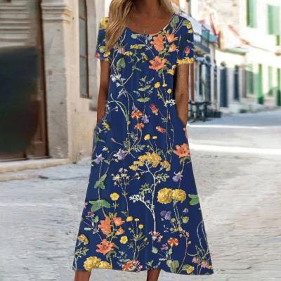 Sienna - Bohemian Floral Print Maxi Dress