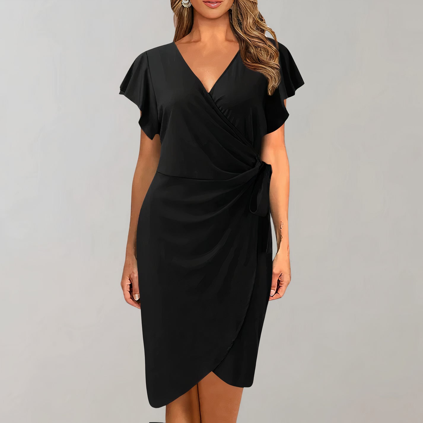 Ailsa - Elegant Wrap Dress Sophisticated and Stylish