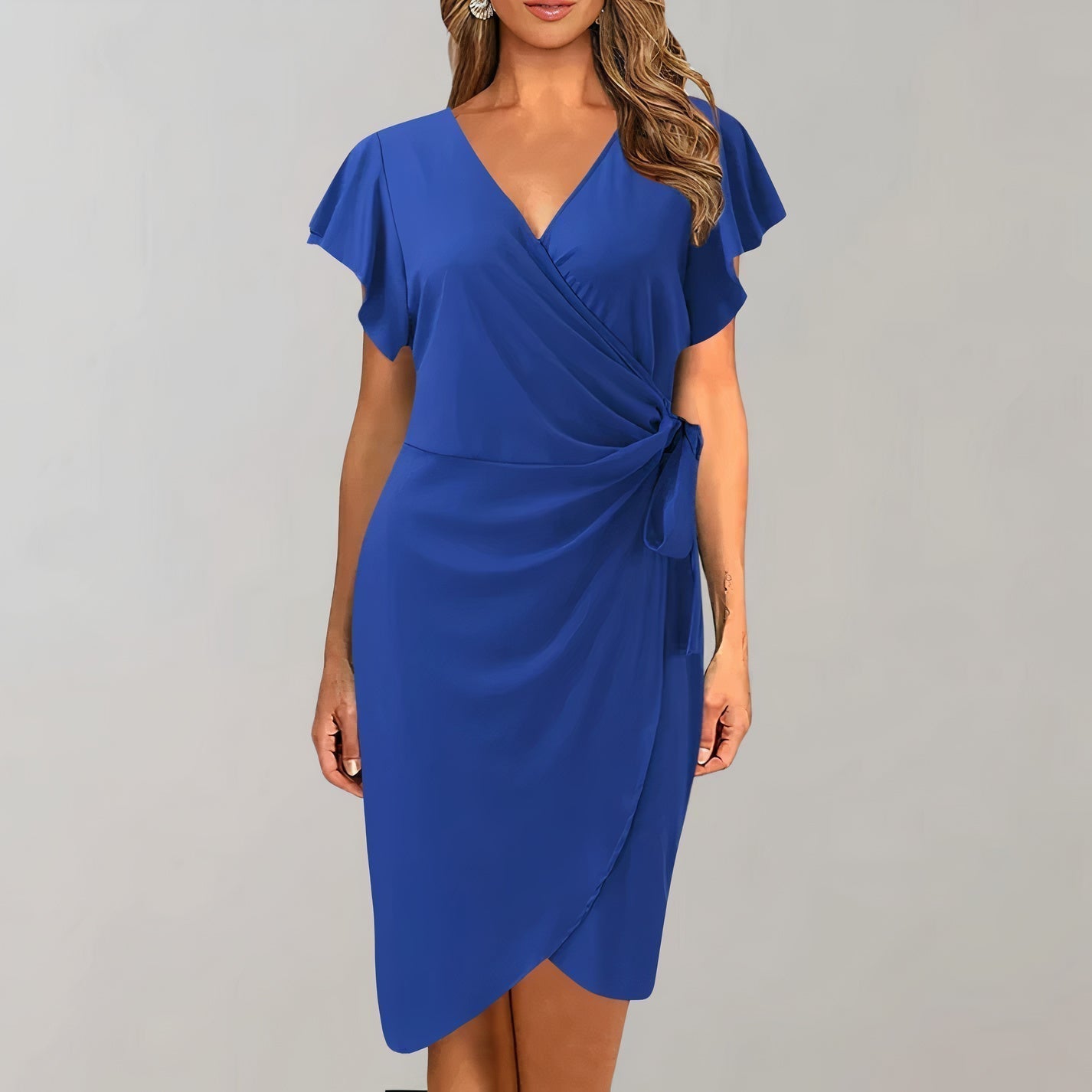 Ailsa - Elegant Wrap Dress Sophisticated and Stylish