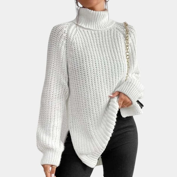 Fleur - Ribbed Turtleneck Sweater