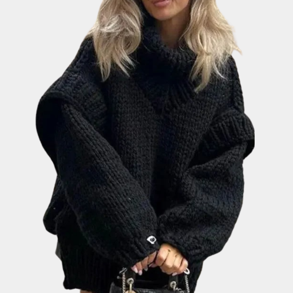 Sienna - Chunky Turtleneck Knit Sweater