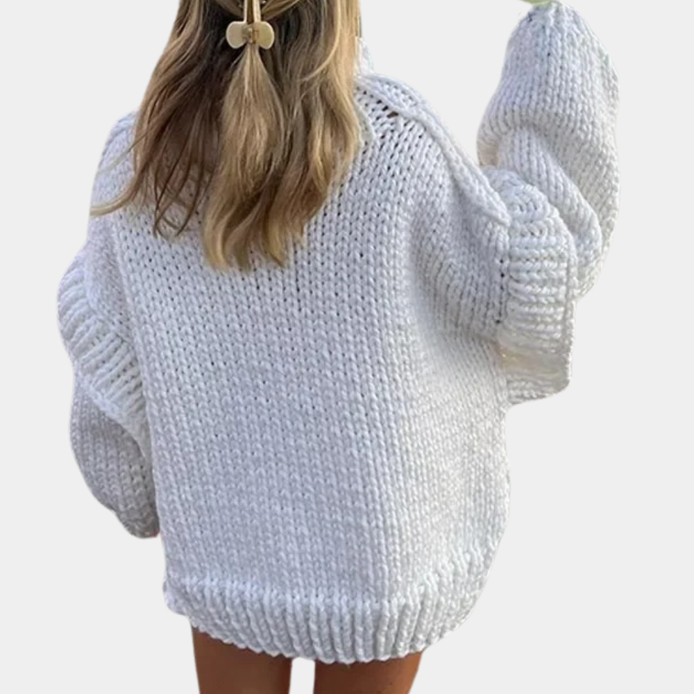 Sienna - Chunky Turtleneck Knit Sweater