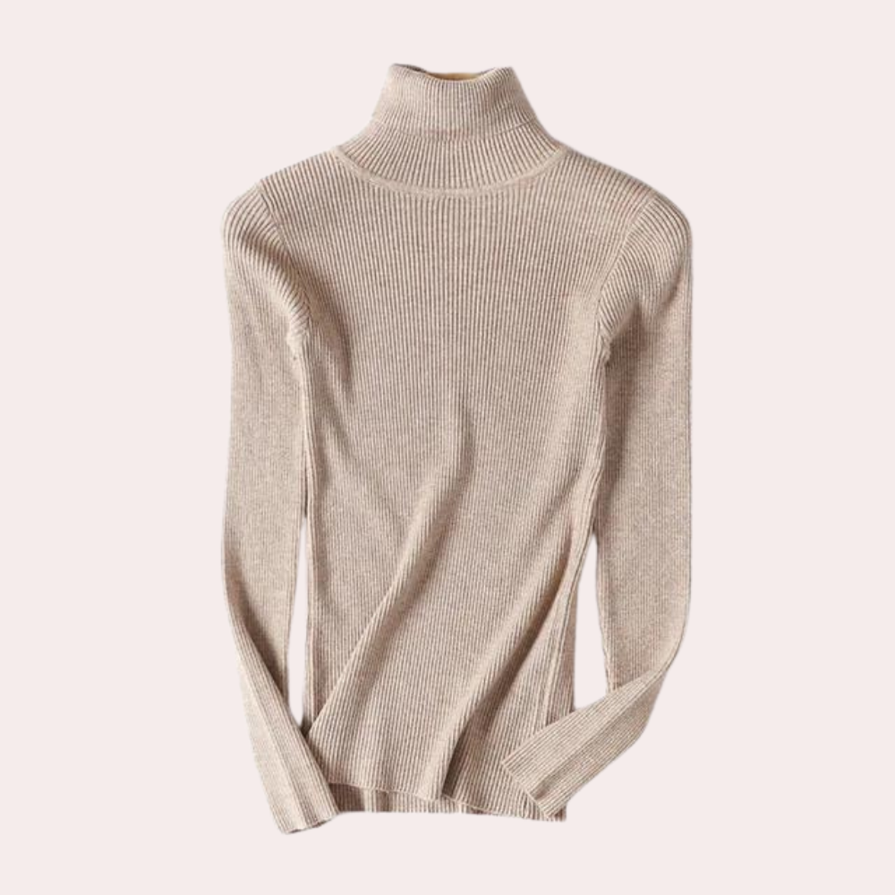 Kahlia - Ribbed Turtleneck Sweater