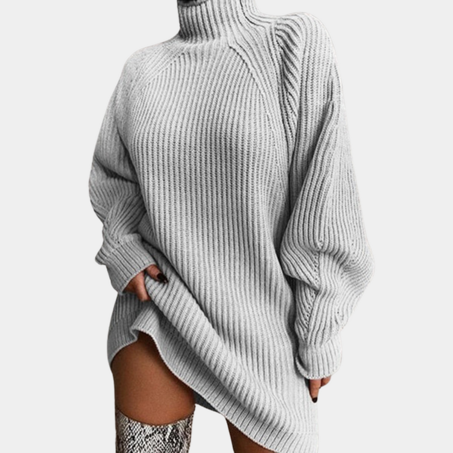 Eloise - Oversized Turtleneck Sweater Dress