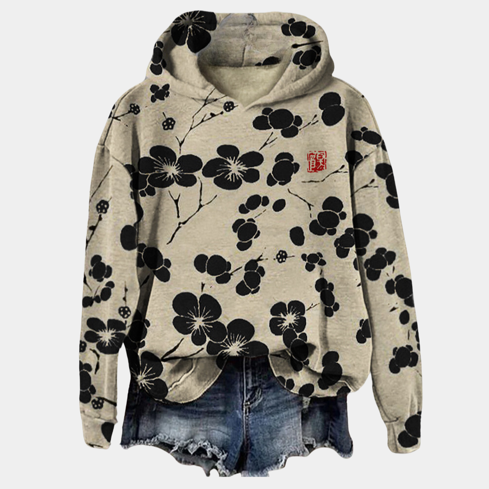 Maeve - Women's Floral Print Sweater for Cozy Winter Style