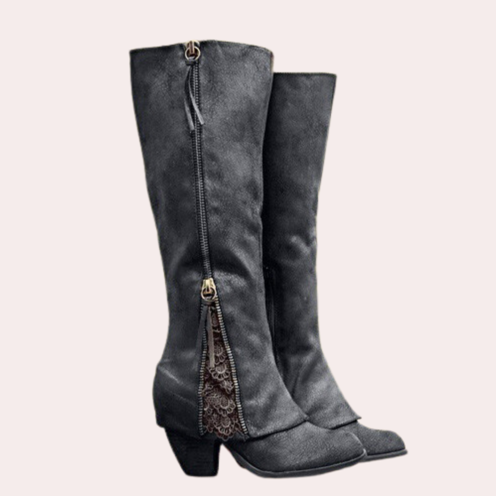 Josephine - Elegant Heeled Boots for a Sophisticated Look