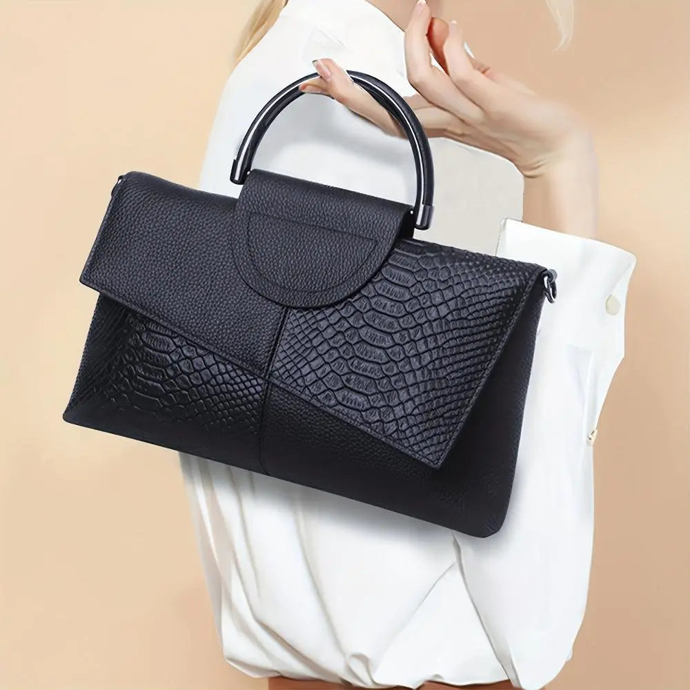 Georgia - Croc-Embossed Luxury Bag