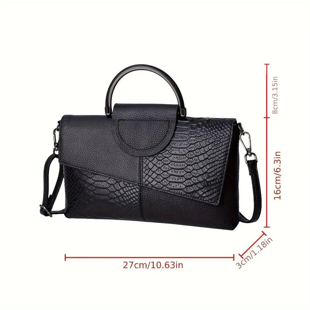 Georgia - Croc-Embossed Luxury Bag