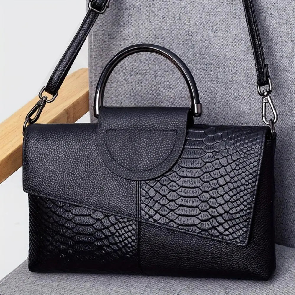 Georgia - Croc-Embossed Luxury Bag