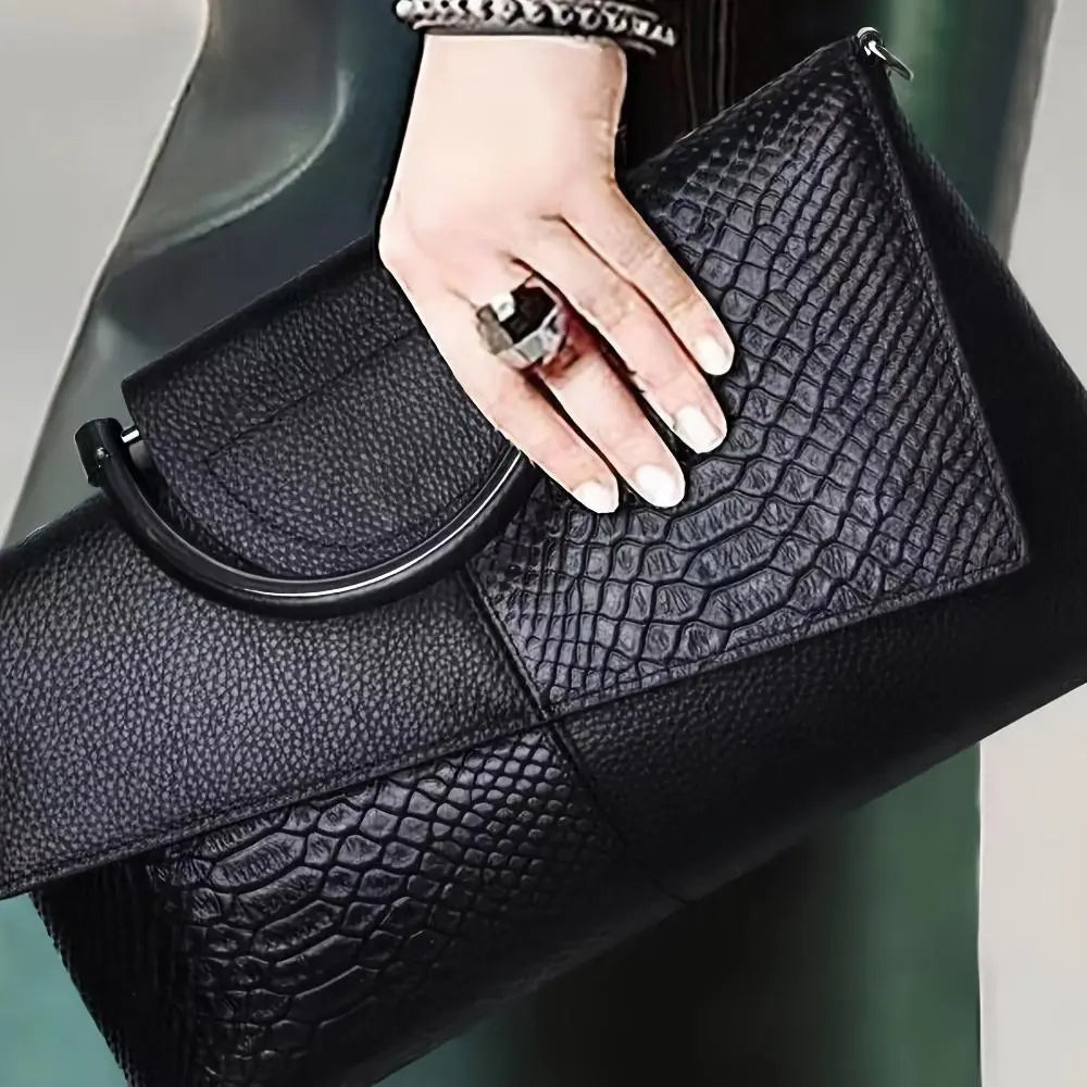 Georgia - Croc-Embossed Luxury Bag