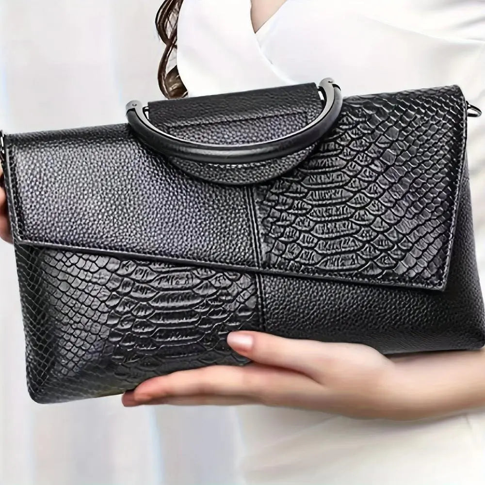 Georgia - Croc-Embossed Luxury Bag