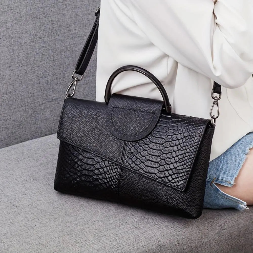 Georgia - Croc-Embossed Luxury Bag