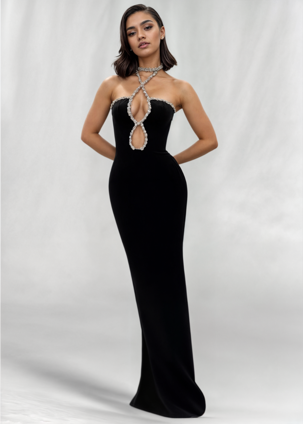 Celeste - Diamond Maxi Dress