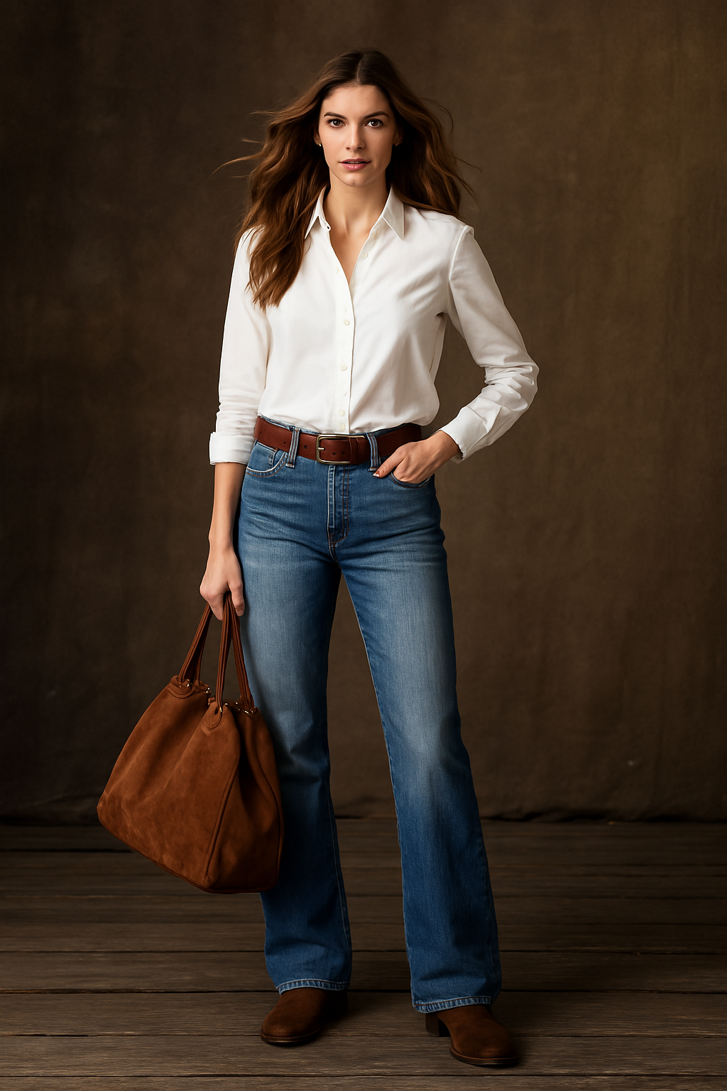 Evelyn - Retro Wide-Leg Jeans Women