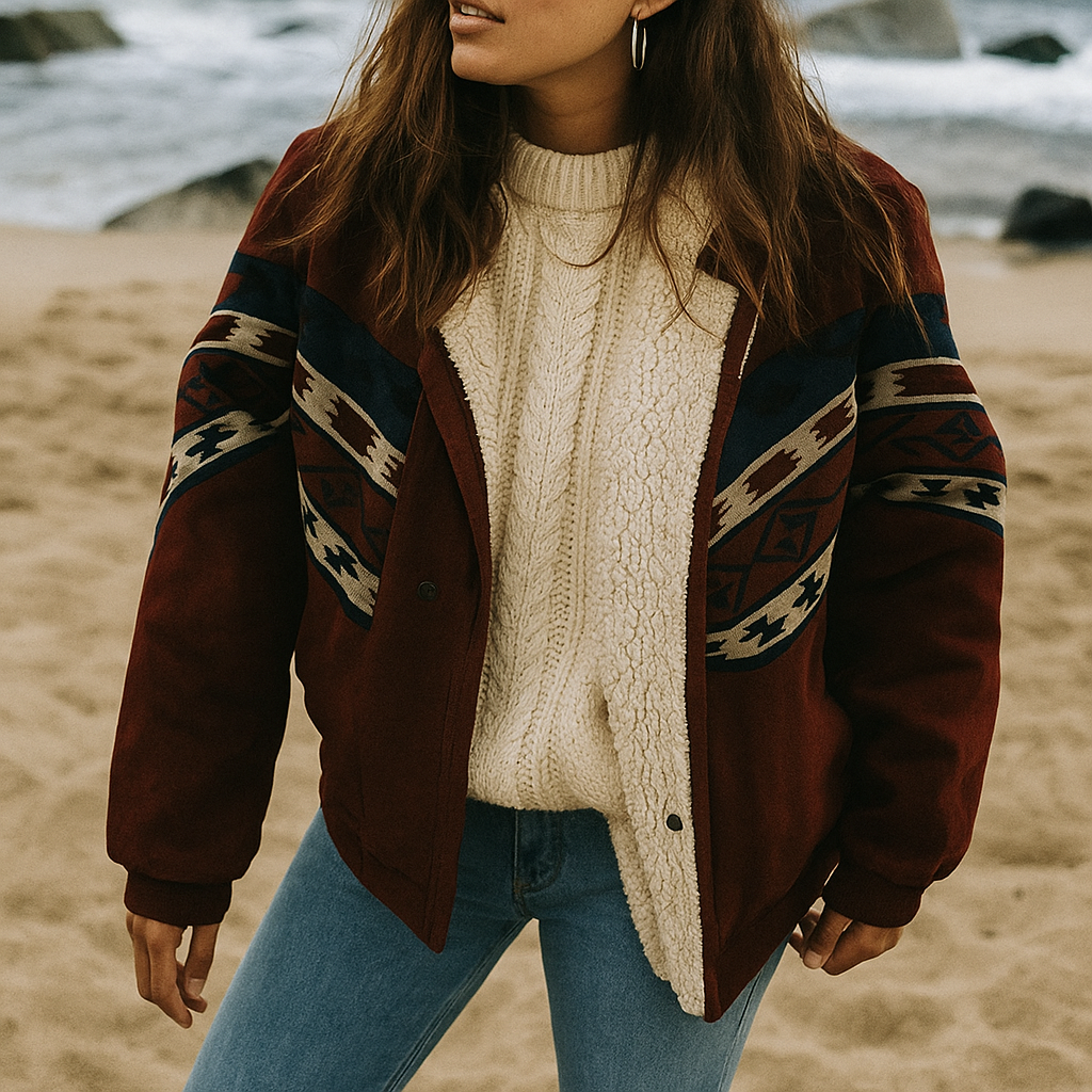 Diana - Warm Retro Plush Winter Coat
