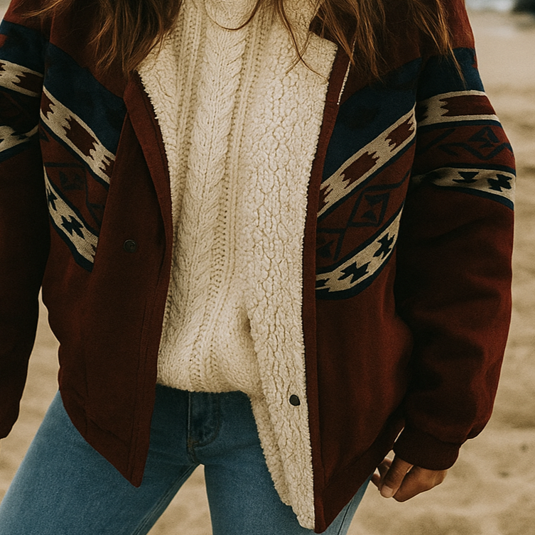 Diana - Warm Retro Plush Winter Coat