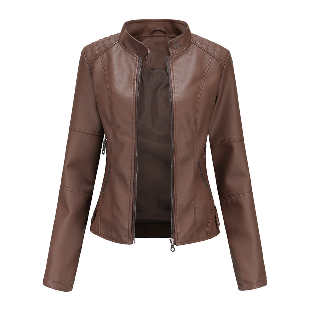 Audrey - Timeless Leather Jacket Classic Elegance with Lasting Style