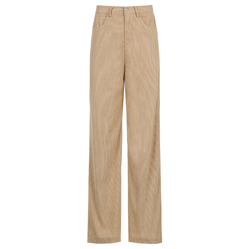 Lydia - Women's Corduroy Wide-Leg Trousers