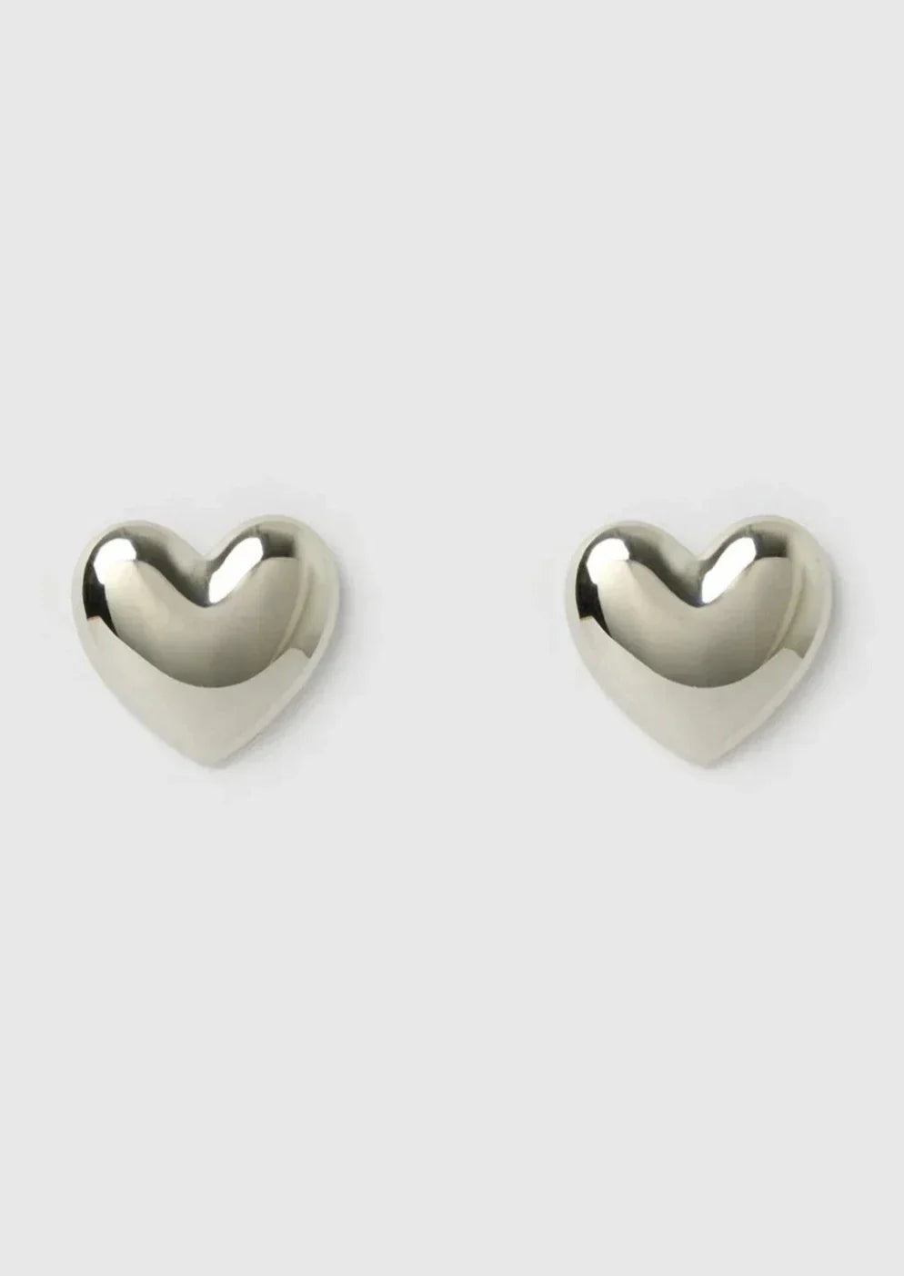 Darcy - Earrings Gold and Silver Heart-Shaped Handcrafted Hypoallergenic