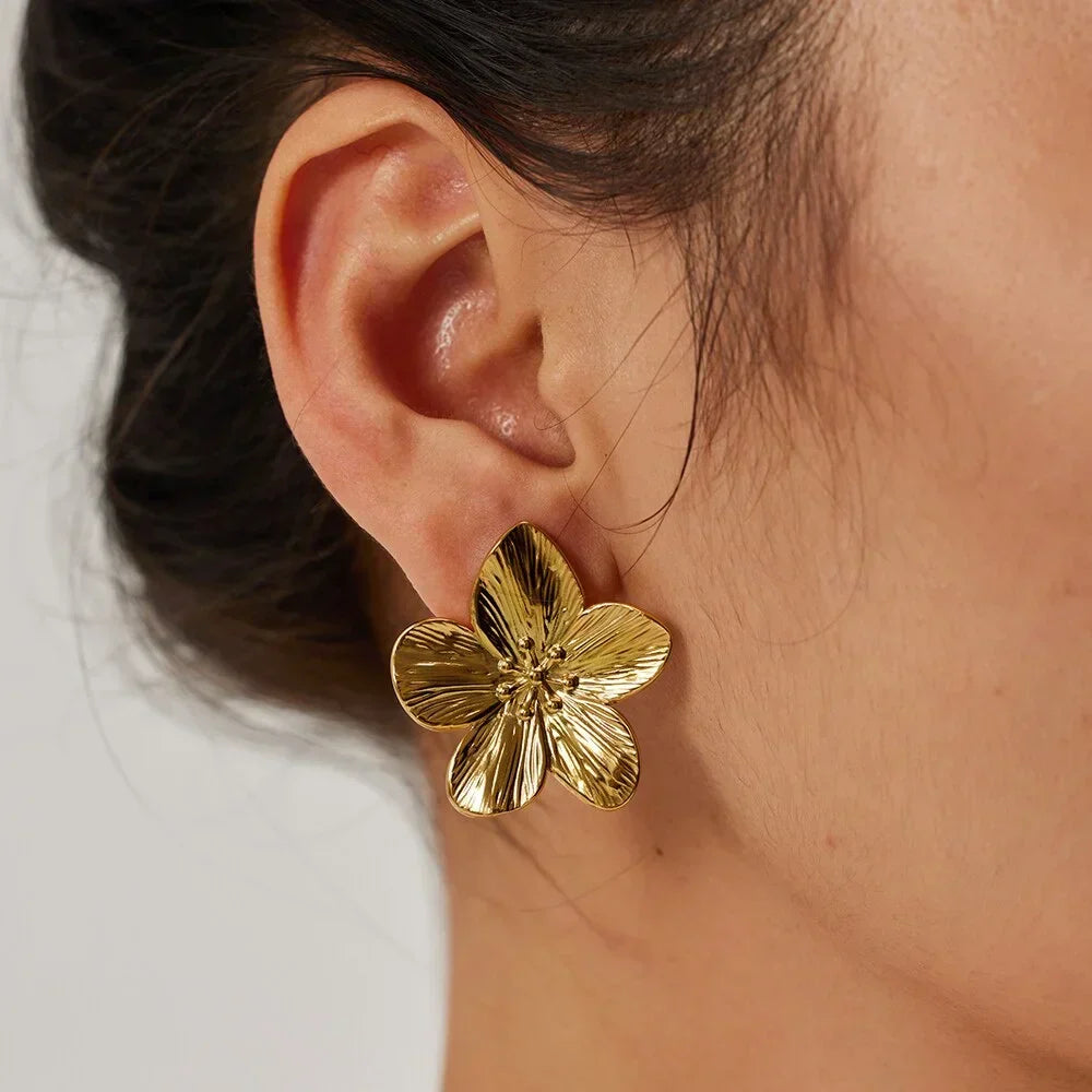 Sabine - Floral Statement Earrings Feminine and Elegant