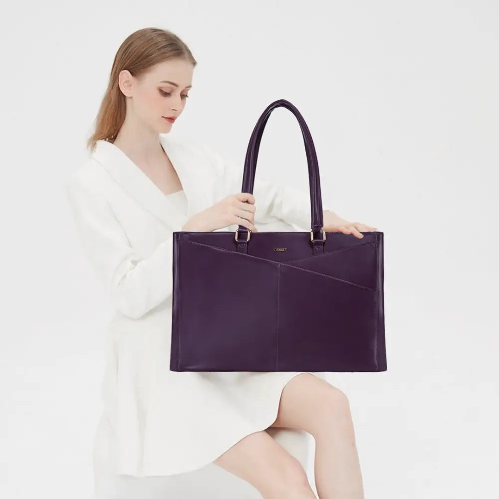 Ariana - Elegant Purple Laptop Tote for Women