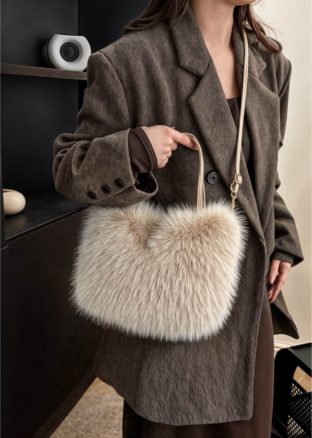 Elodie - Fur Bag PM