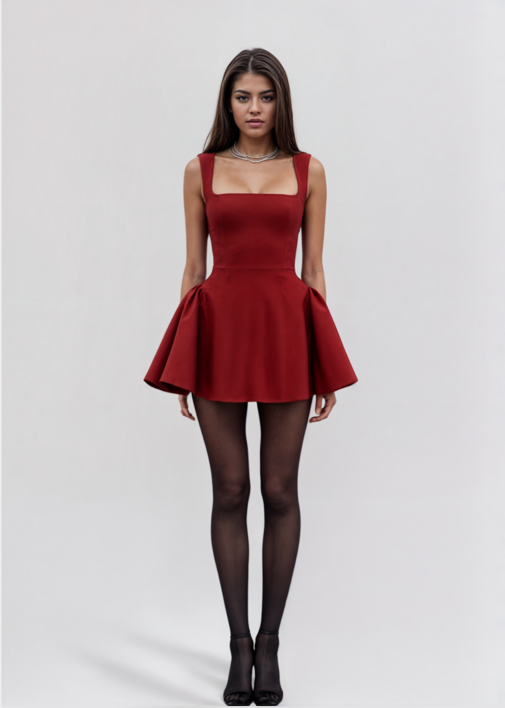 Eloise - Rouge Mini Dress