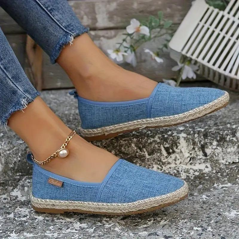 Carissa - Espadrilles Flat Lightweight Canvas Shoes for Summer