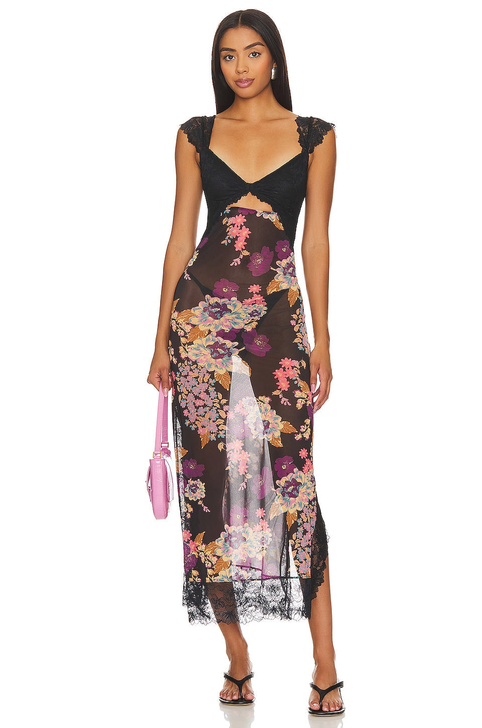 Jovie - Floral Sheath Feminine Dress