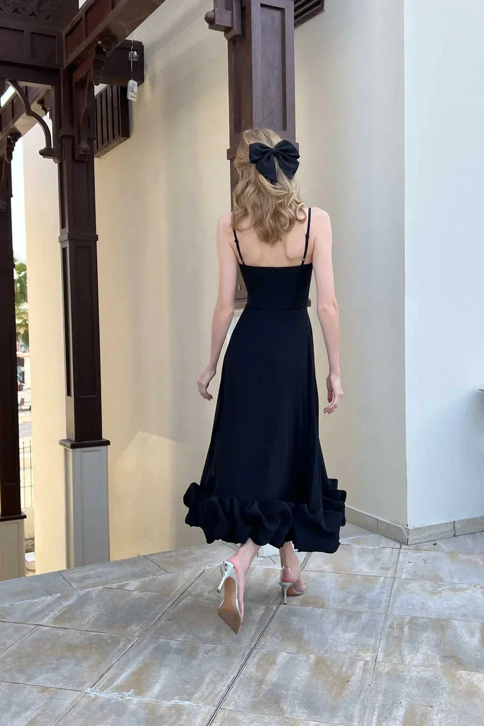 Naomi - Women's Ruffled Midi Dress