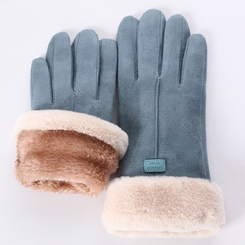 Irene - Stylish and Warm Furry Winter Gloves for Women