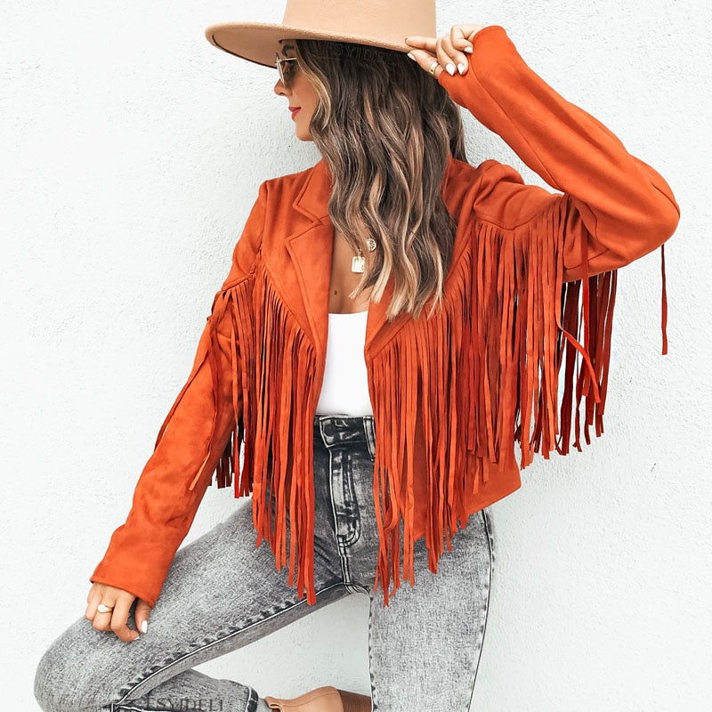 Selene - Fringed Fashion Jacket