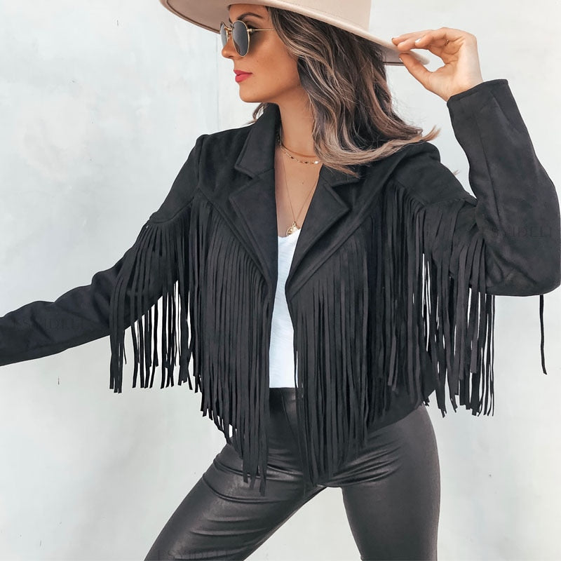 Selene - Fringed Fashion Jacket