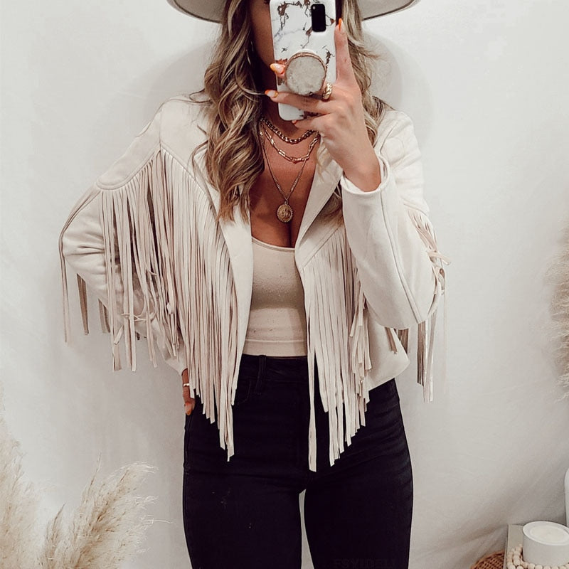 Selene - Fringed Fashion Jacket