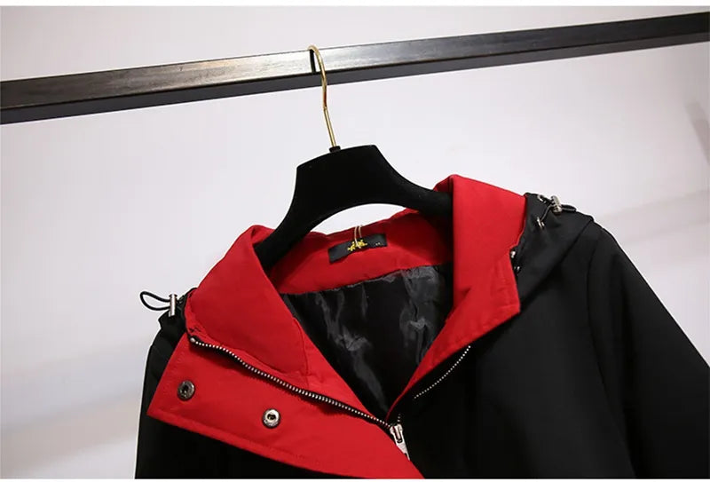 Kallie - Oversized Hooded Windbreaker Jacket