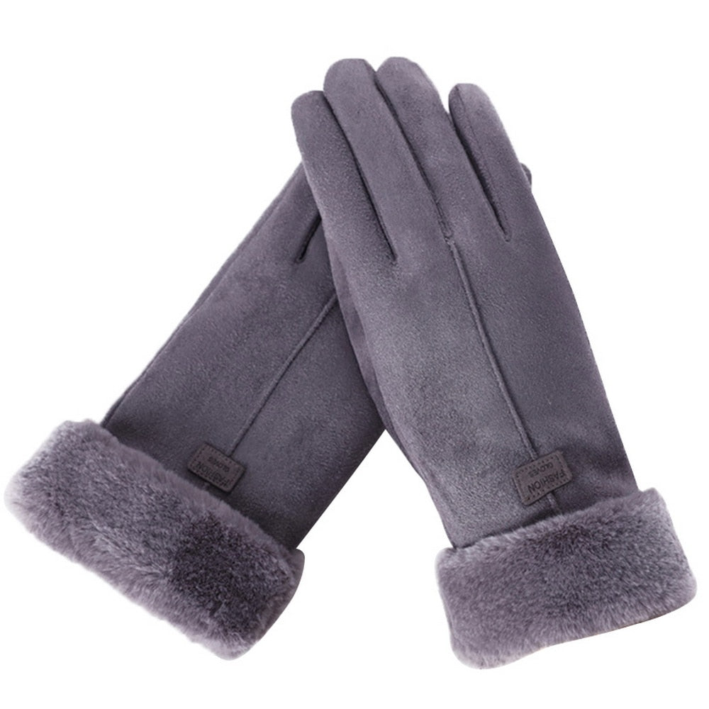 Irene - Stylish and Warm Furry Winter Gloves for Women