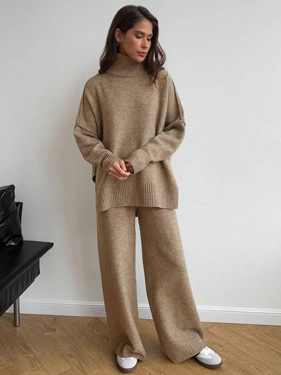 Faith - Comfy Oversized Turtleneck Set