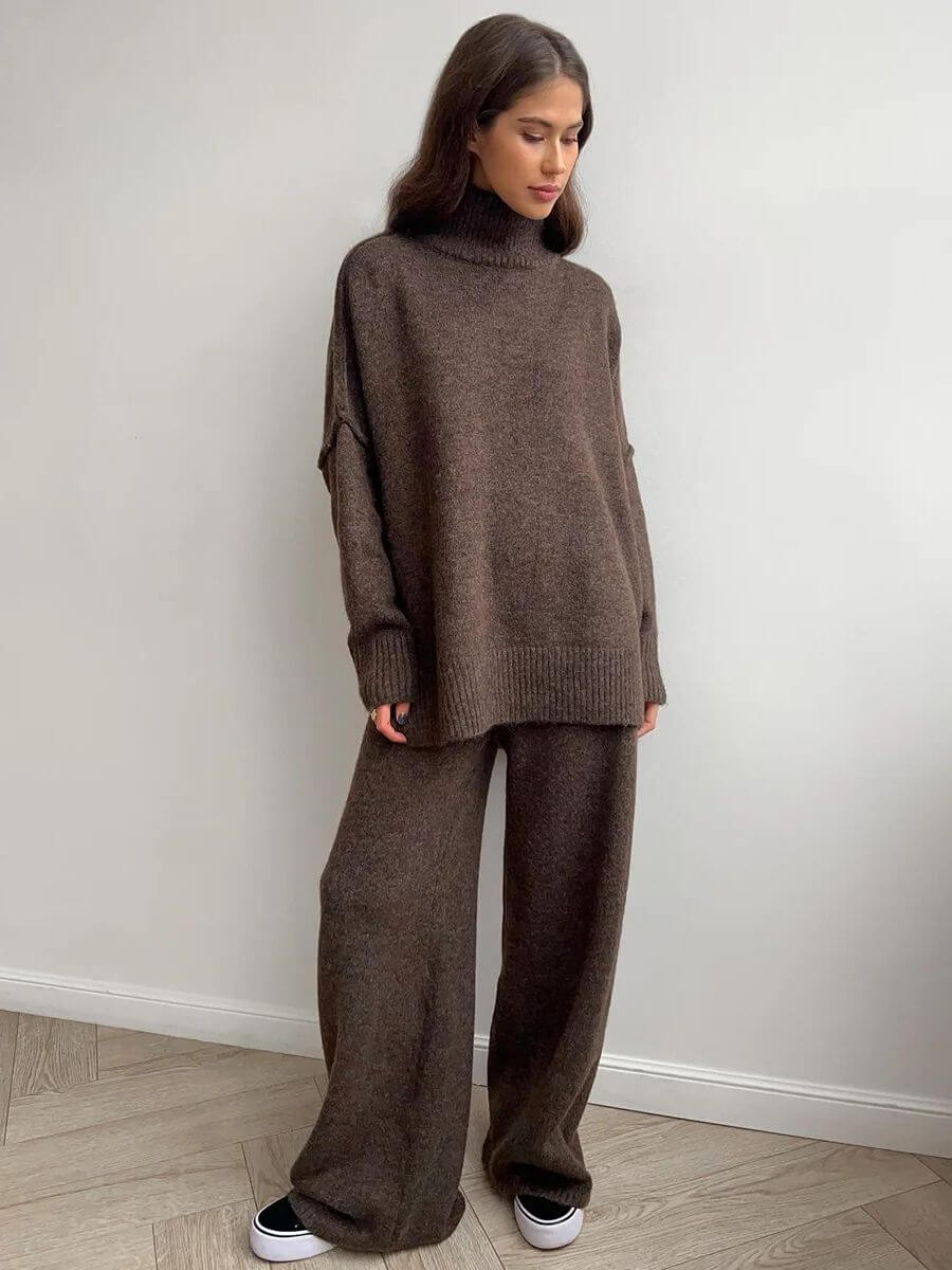 Faith - Comfy Oversized Turtleneck Set