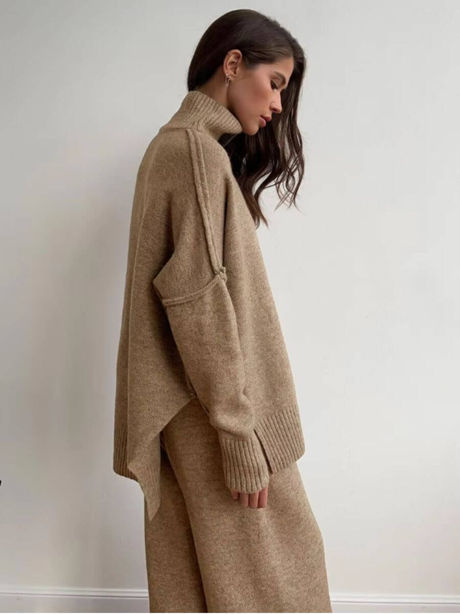 Faith - Comfy Oversized Turtleneck Set