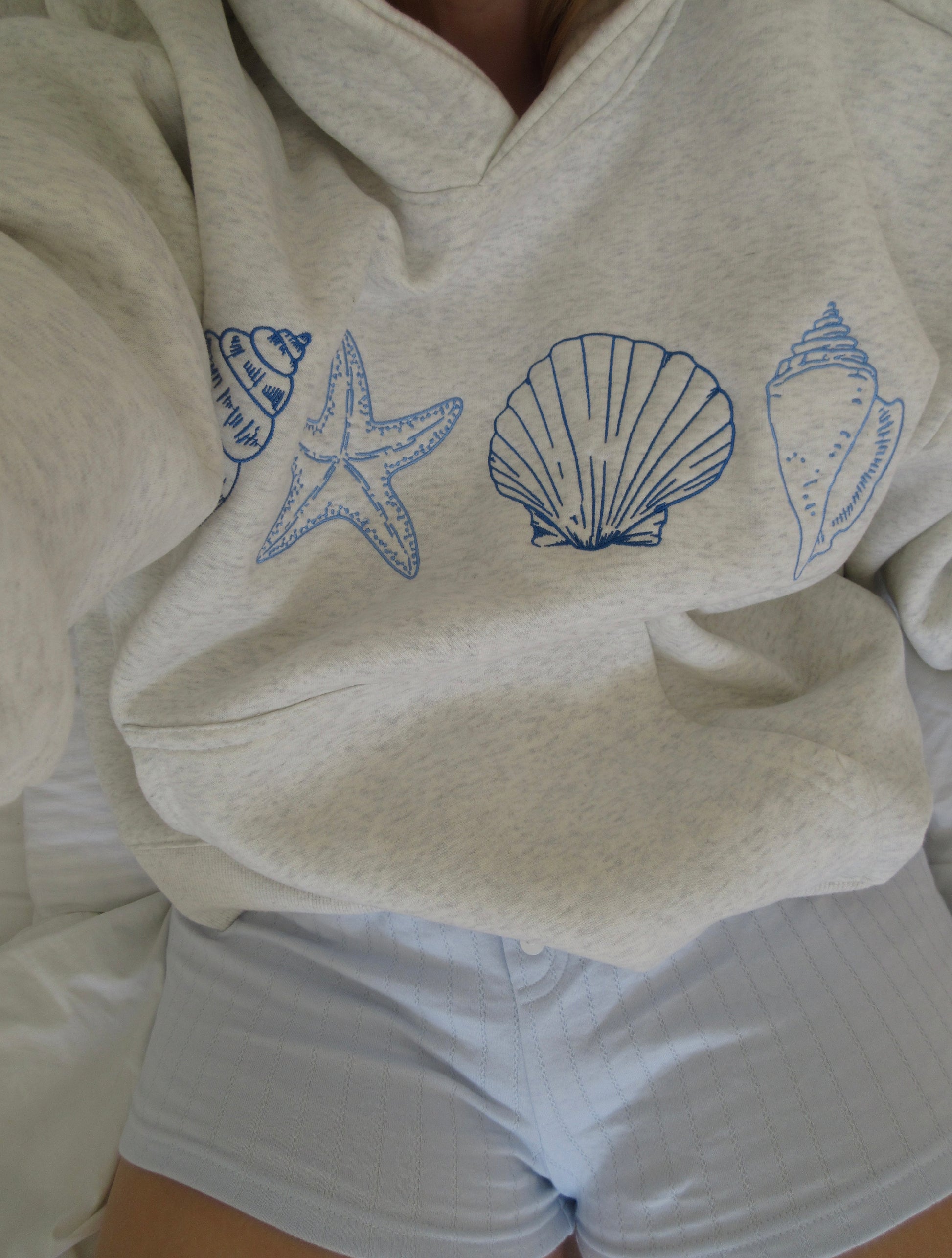 Livia - Seashell Print Hoodie