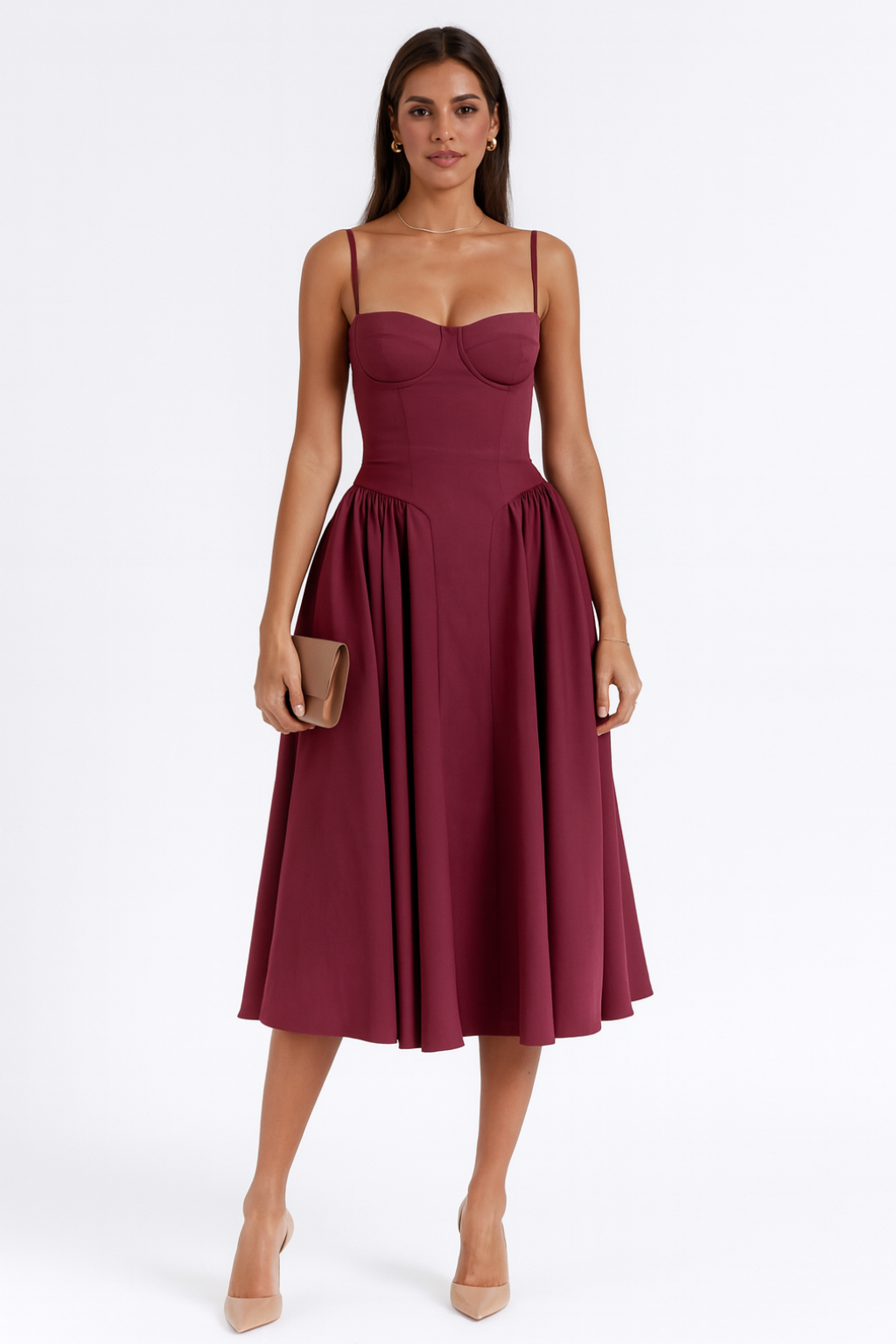 Isabel - Corset Midi Dress