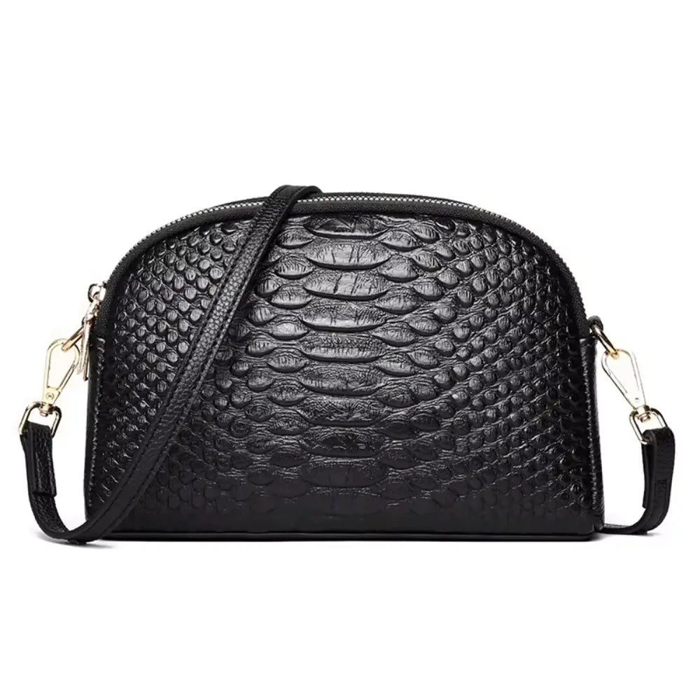 Ashley - Croc-Pattern Mini Crossbody Bag